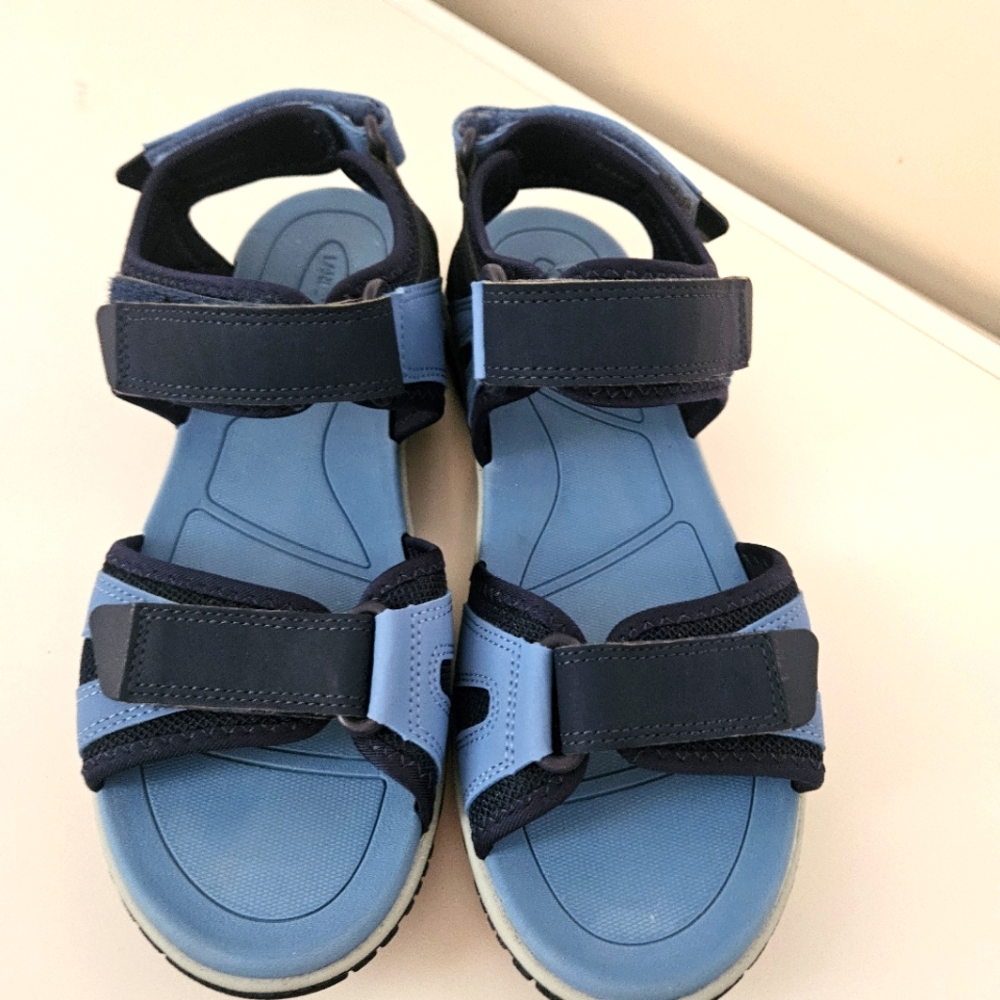 Lands End Womens All Weather Sandal Trail Hiking Comfort Shoes Deep Sea Navy US9 - Picture 7 of 9